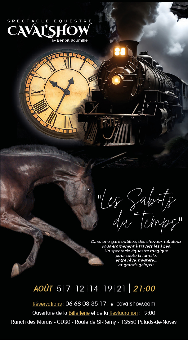 Affiche du spectacle à domicile 2025 Les Sabots du temps
